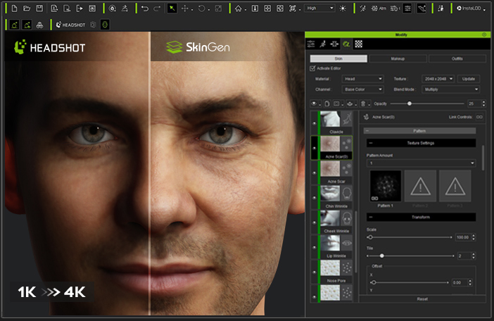 face generator - ai generated face - human skin details
