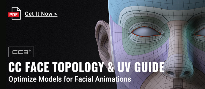 Download CC Face Topology and UV Guide