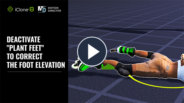 iClone Personal Mobility - Correct the foot elevation