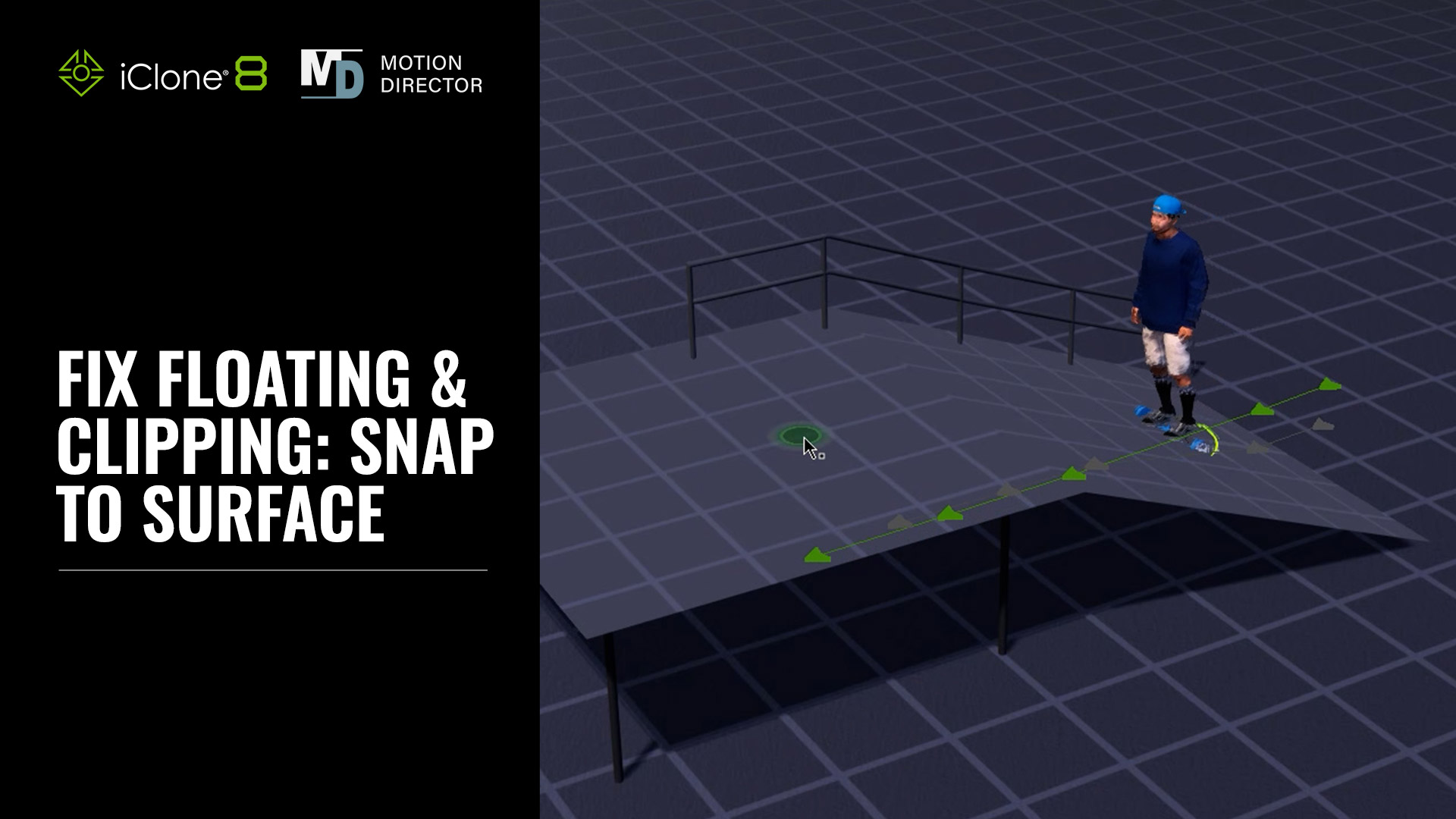 iClone Personal Mobility - Snap to Surface Demo