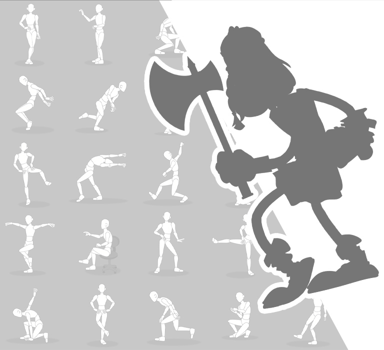 3d to 2d animation - motion sampler