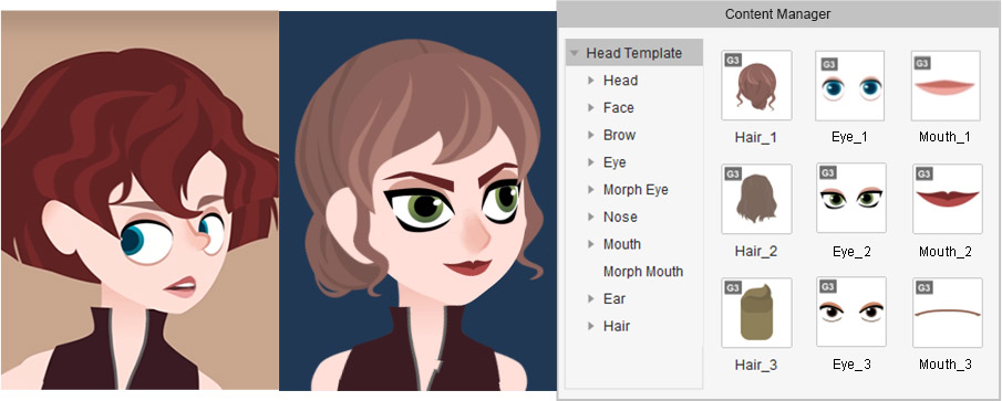 For 2D character designers to create animated characters from sprites