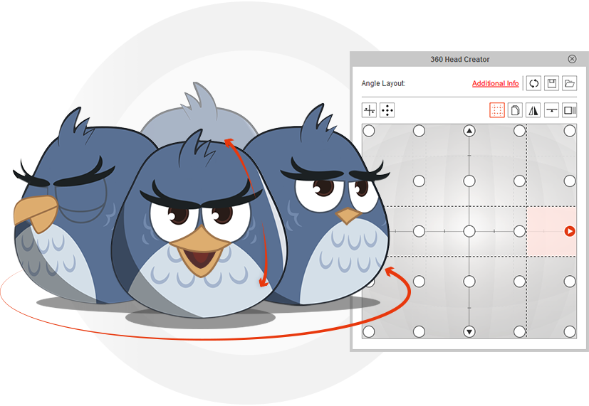 Designing 360 Heads with Photoshop Layers