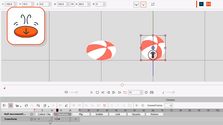 learn animation with 12 principles Squash and stretch - cartoon animator