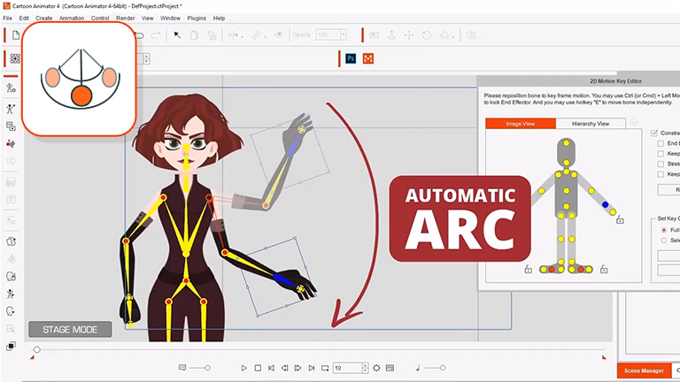 learn animation with 12 principles Arcs - cartoon animator