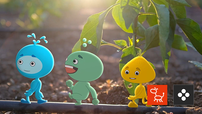 video compositing - 2d animation in live action footage made with cartoon animation 4, after effects and movavi