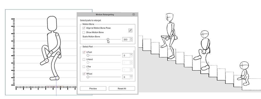 smart IK - IK animation and IK motion variety