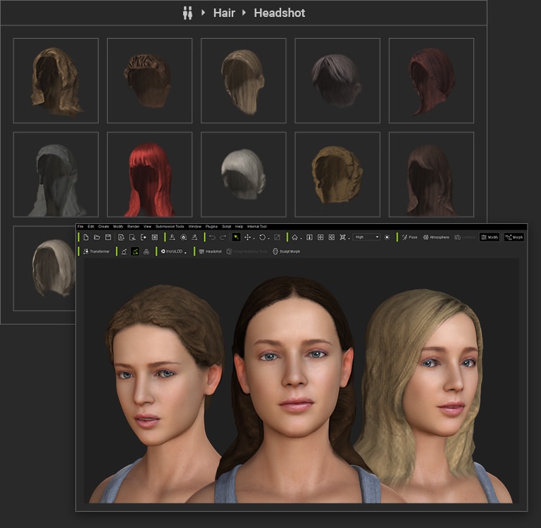 AI 3D Head Generator | Headshot 2 | Character Creator