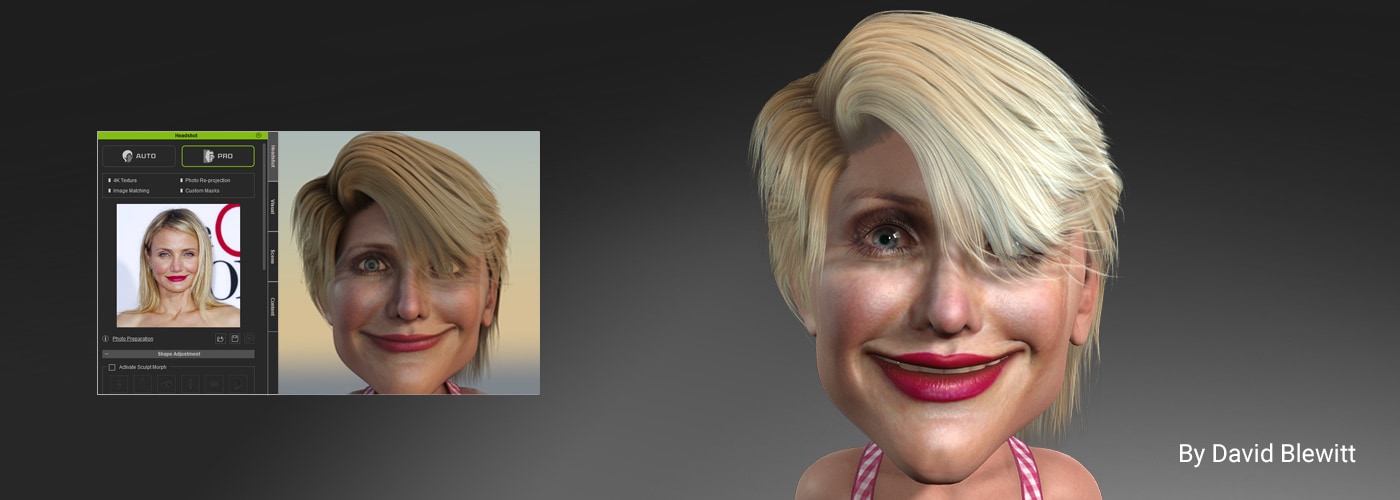 AI Face Generator for 3D Headshot Character Creator