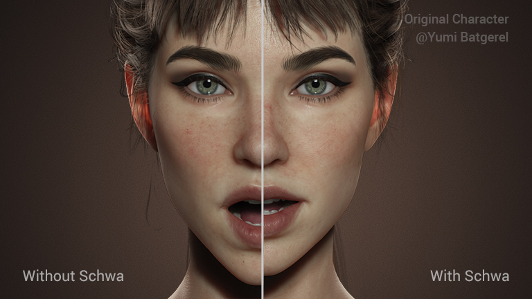 lipsync animation - co articulation design schwa